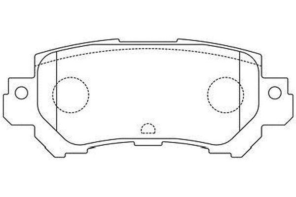 KAVO PARTS Комплект тормозных колодок, дисковый тормоз BP-4580